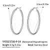 Stainless Steel Hoop Earrings CL5372-2-1