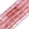 Cherry Quartz Glass Beads Strands G-Q159-A06-01-1