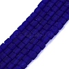 Transparent Frosted Glass Beads Strands GLAA-N072-01A-A14-1