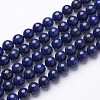 Dyed Grade A Natural Lapis Lazuli Beads Strands X-GSR8mmC123-2