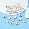Brass Rhinestone Spacer Beads RSB06C14-4