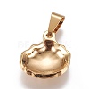 304 Stainless Steel Pendants STAS-L222-04G-2