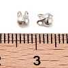 Rack Plating Brass Bead Tips KK-P274-02A-P-3