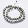Electroplate Natural Druzy Agate Beads Strands G-G708-8mm-04-2