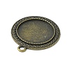 Tibetan Style Zinc Alloy Pendant Cabochon Settings LS-TIBEP-M004-08AB-NR-3