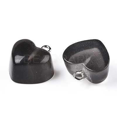 Transparent Resin Pendants RESI-R429-30H-1