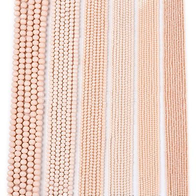 Opaque Solid Color Imitation Jade Glass Beads Strands EGLA-A044-P1mm-D05-1
