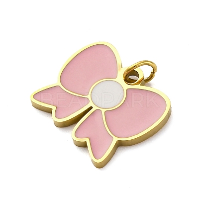 304 Stainless Steel Enamel Charms STAS-E550-46G-1
