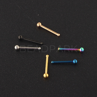 304 Stainless Steel Round Ball Nose Bone Rings WG2C4E4-06-1