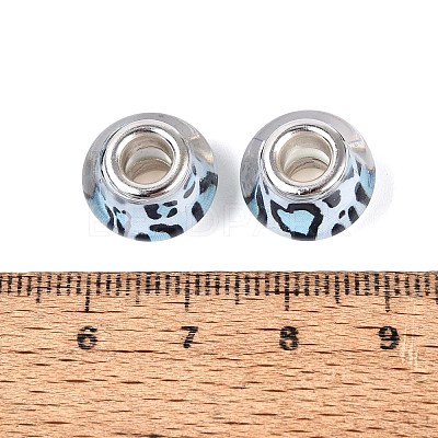 Opaque Resin European Beads RESI-N044-03S-05-1