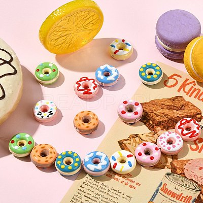 16Pcs 8 Styles Handmade Porcelain Beads PORC-CJ0001-39-1