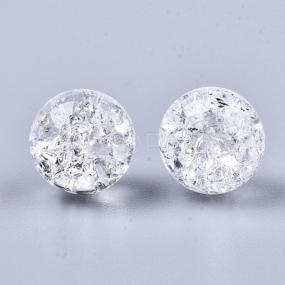 Transparent Crackle Acrylic Round Beads Strands LS-CCG-R002-12mm-01-1