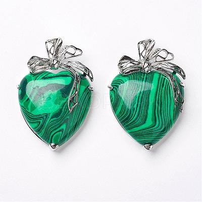 Malachite Pendants KK-P103-A13-1