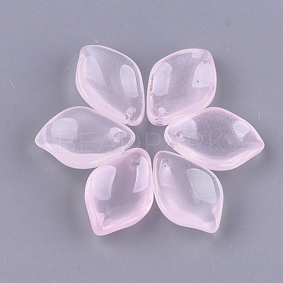 Transparent Spray Painted Glass Pendants GLAA-S183-13A-1