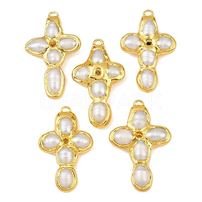 Natural Pearl Pendants KK-H516-21G-1