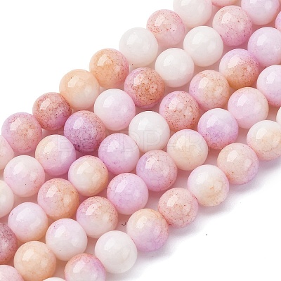 Ombre Effect Dyed Glass Beads Strands GLAA-T031-01O-05-1
