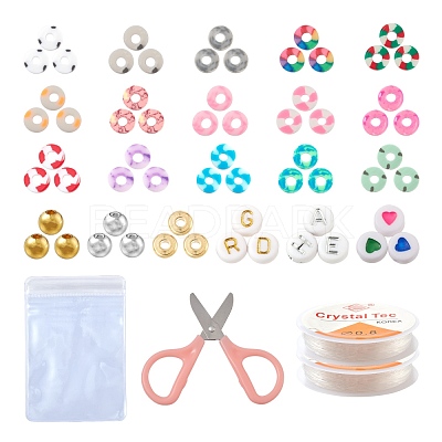 DIY Polymer Clay Beads Bracelet Making Kits DIY-FS0002-29-1