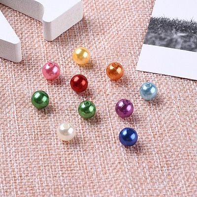 Imitation Pearl Acrylic Beads PACR-CJ0001-08-1
