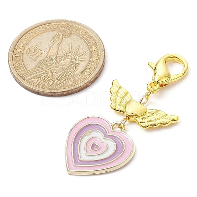 Alloy Enamel Pendant Decoration HJEW-JM01461-1