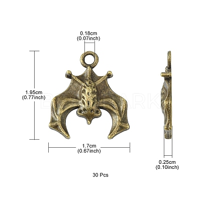 Tibetan Style Alloy Pendants TIBE-YW0001-02AB-1