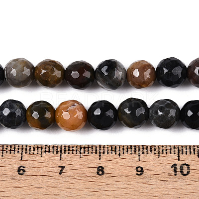 Dyed Natural White Jade Beads Strands LS-G-T139-8mm-60-17-1