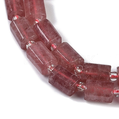 Natural Strawberry Quartz Beads Strands G-G162-D06-01-1