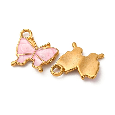 304 Stainless Steel Enamel Charms STAS-Q363-02B-G-1