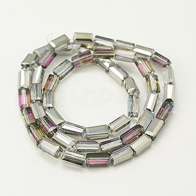 Electroplate Glass Beads EGLA-J023-8x4mm-03-1