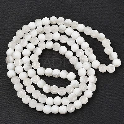 Frosted Crackle Glass Beads X1-GLAA-U001-6mm-M07-1