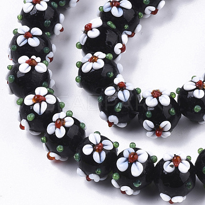Handmade Lampwork Beads Strands LAMP-N021-001A-1