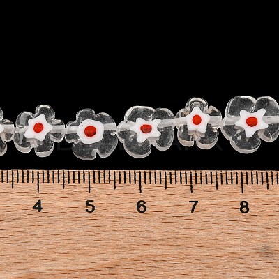 Handmade Millefiori Lampwork Beads Strands LAMP-G164-03M-1