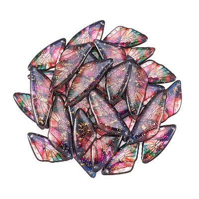 Transparent Resin Wing Pendants Set RESI-TAC0021-01C-1