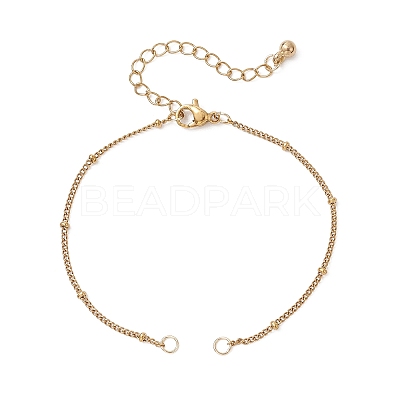 304 Stainless Steel Satellite Chain Bracelet Making AJEW-JB01578-01-1