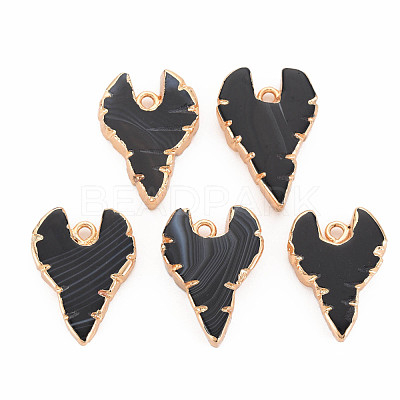Natural Agate Pendants G-N326-122C-1