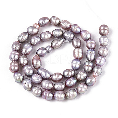 Natural Cultured Freshwater Pearl Beads Strands PEAR-N012-05Y-02-1