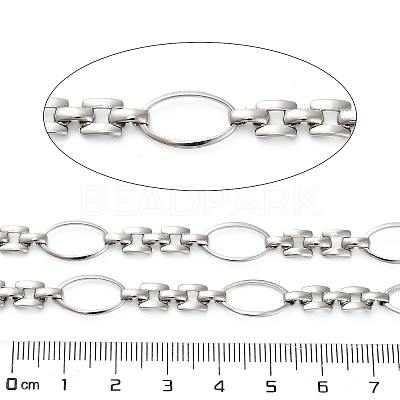 304 Stainless Steel Oval Link & Watch Band Chains CHS-A016-43P-A-1