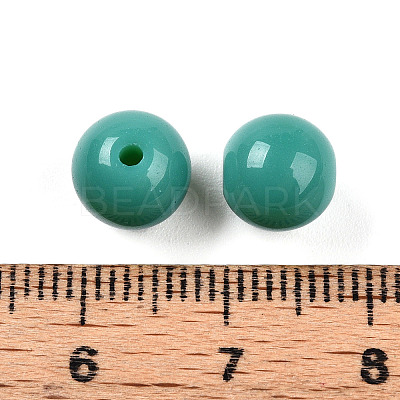 Opaque Solid Color Glass Beads GLAA-N007-8mm-A09-1