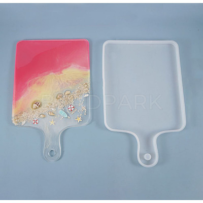 Rectangle Handle Dinner Plate Silicone Molds DIY-L021-54-1
