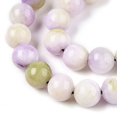 Dyed Natural White Jade Beads Strands G-T138-8mm-210-39-1