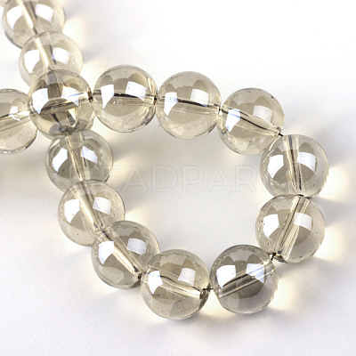 Electroplate Glass Beads Strands EGLA-Q062-8mm-A11-1