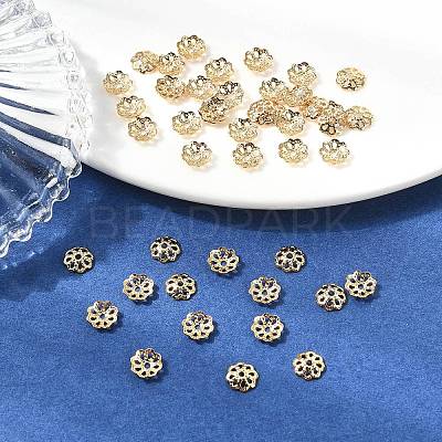 SHEGRACE Brass Beads Caps XGRPCU187-280G-1