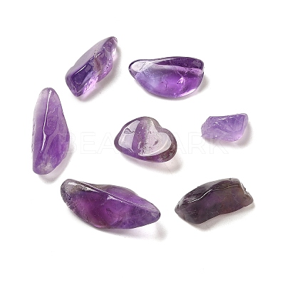 Natural Amethyst Chip Beads G-Q193-02B-1