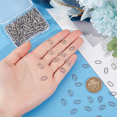 200Pcs 304 Stainless Steel Linking Rings STAS-UN0060-35-1