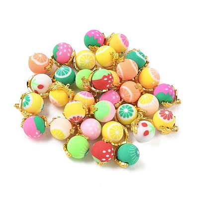 Handmade Polymer Clay Pendants CLAY-I012-04G-1
