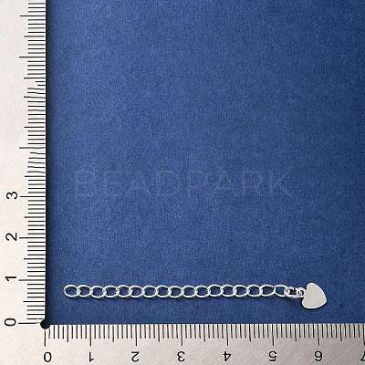 Rack Plating Brass Curb Chain Extender KK-Q807-09S-1