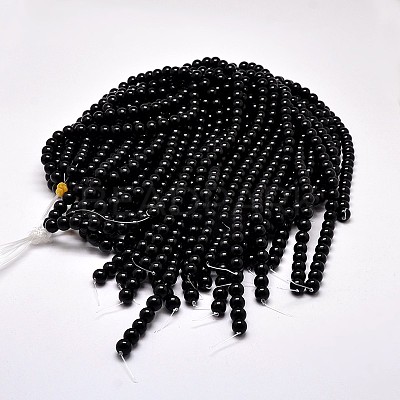Imitate Austrian Crystal Glass Round Bead Strands X-GLAA-F030-8mm-02-1