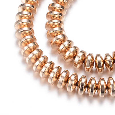Electroplate Non-magnetic Synthetic Hematite Bead Strands X-G-Q465-19KC-1
