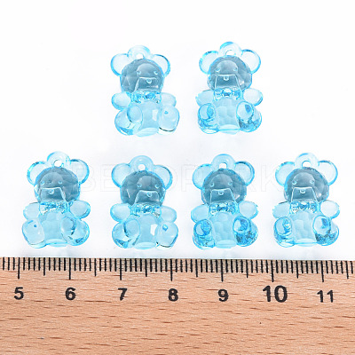 Transparent Acrylic Pendants TACR-S151-01B-755-1