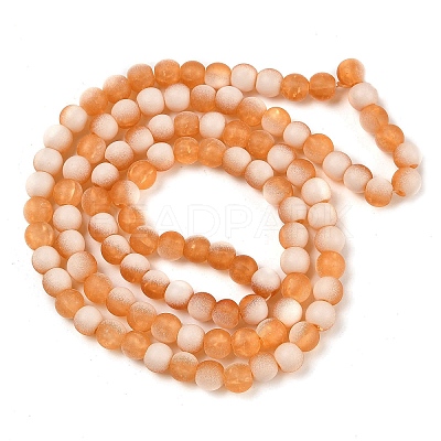 Frosted Crackle Glass Beads X1-GLAA-U001-6mm-M10-1