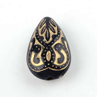Teardrop Plating Acrylic Beads LS-X-PACR-Q102-151B-1